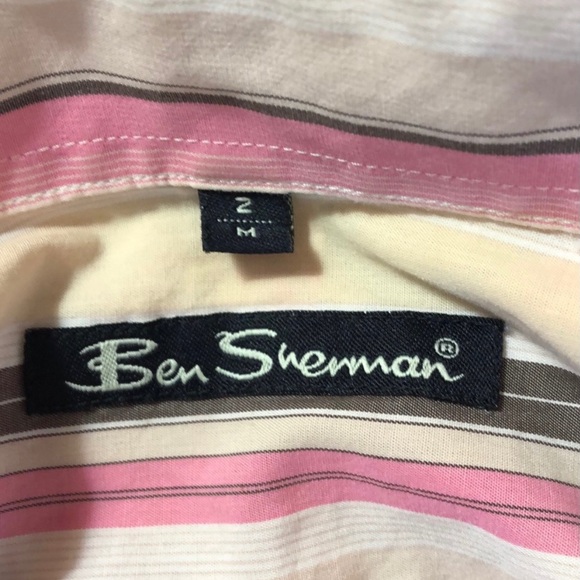 Ben Sherman pink short sleeve shirt - Picture 3 of 4